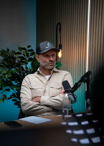 Jonathan Mills recording podcasts at seven studios in yorkshire for the alchemy hub podcast. Produced edited and filmed by Seven Studios