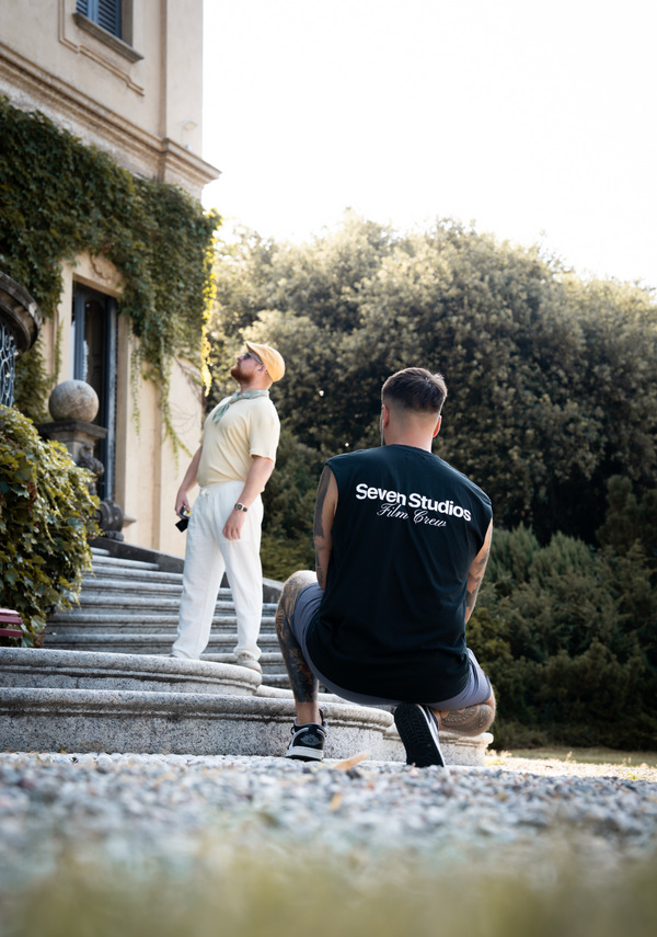 Seven Studios film crew on location at Lake Como